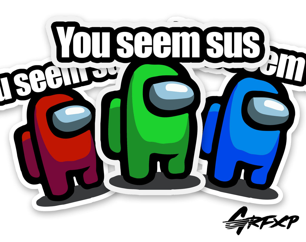 Among Us Imposter Funny Meme Gaming Design Sticker for Sale by