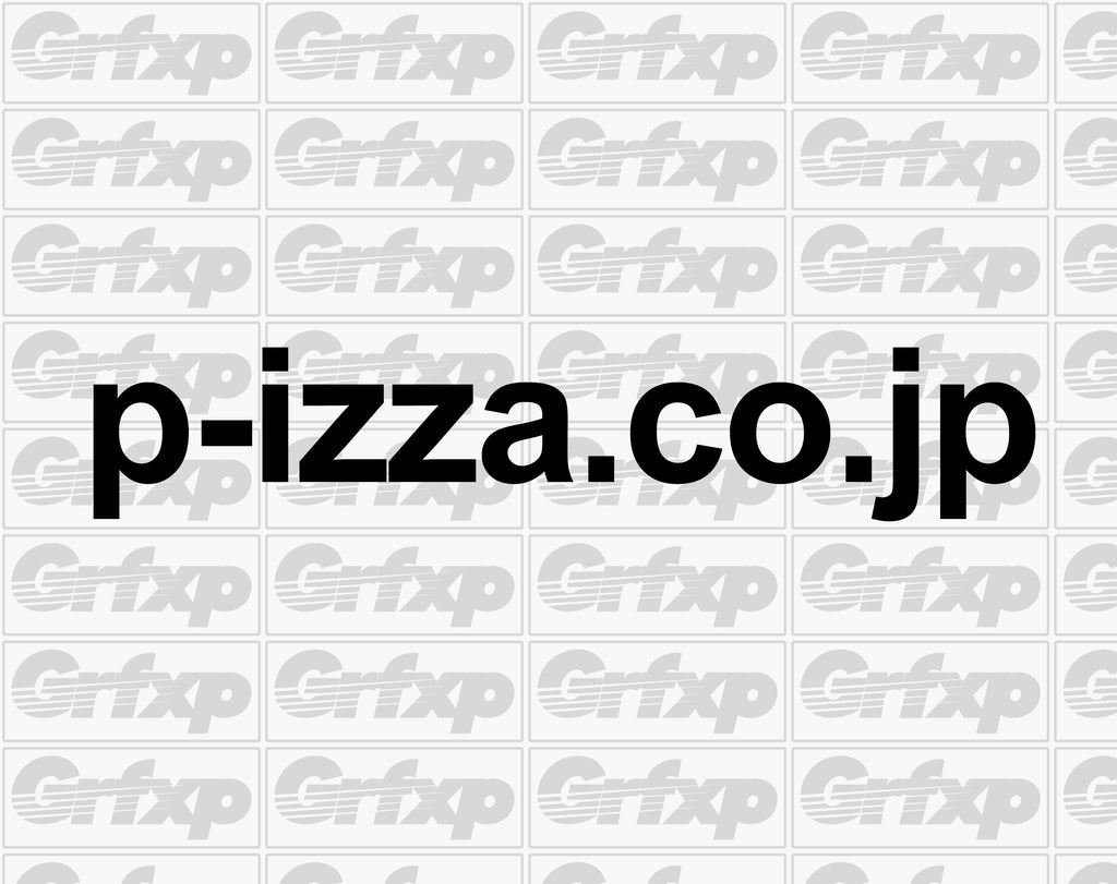 pizza.co.jp Sticker Grafixpressions