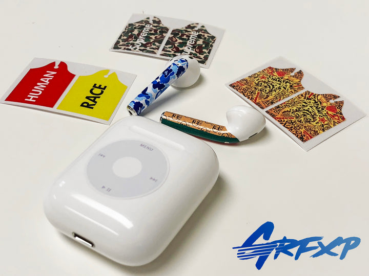 Apple AirPod Designer Printed Skins (Stalk Overlay Kit