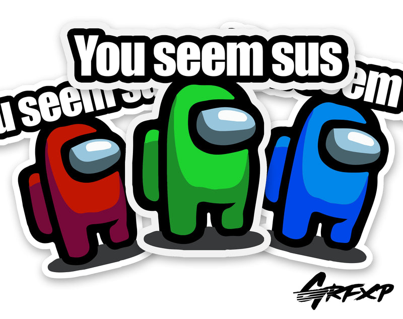Among Us: Thicc Sus - Meme - Sticker sold by Reskate Studio | SKU 729054 |  Printerval