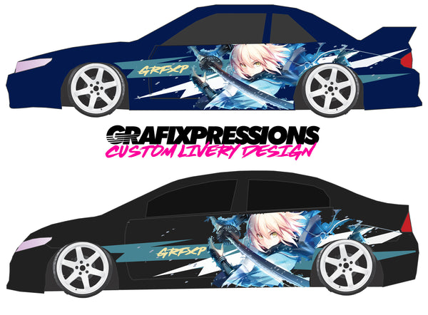Anime Sword Scene - Custom Vehicle Livery Graphics