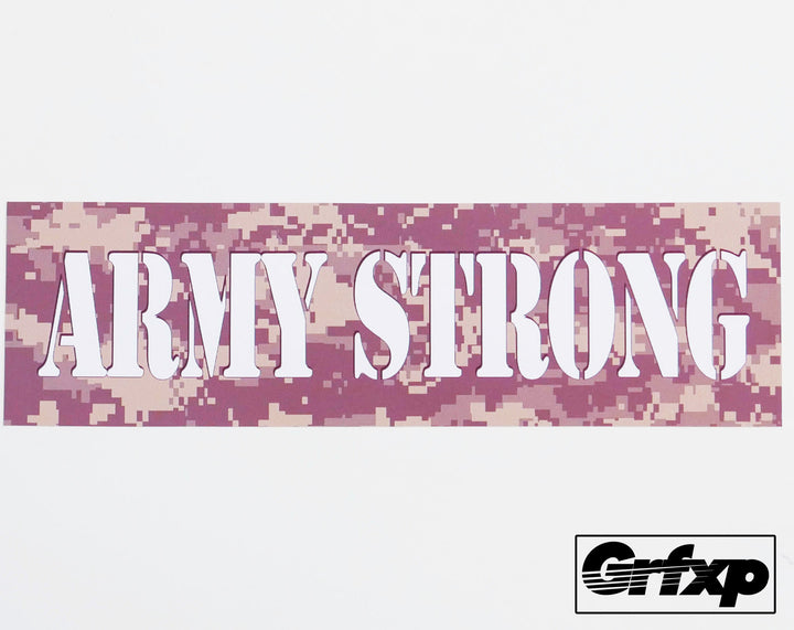 Army Strong Printed Sticker