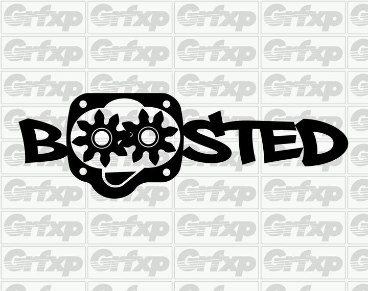 Boosted Performance Sticker Boosted Supercharger Sticker – Grafixpressions