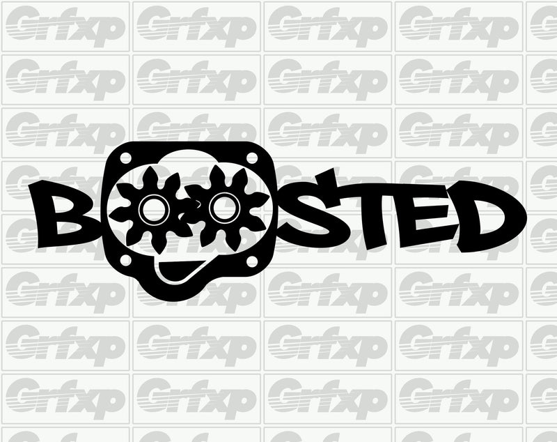 Boosted Supercharger Sticker – Grafixpressions