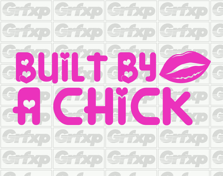 Built by a chick Sticker