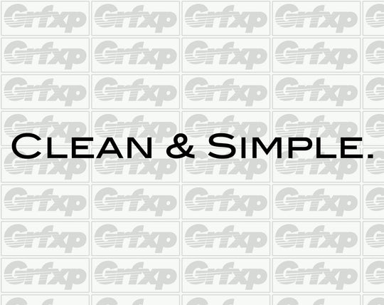 Clean & Simple Sticker