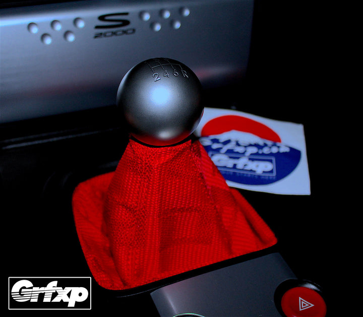 thumbnail image 2 of Shift Boot For 2000-2003 Honda S2000 Leather Red Stitch 2 of 4
