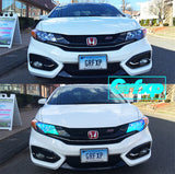 Headlight Overlays for 9thGen Honda Civic Coupe (2014-2015)