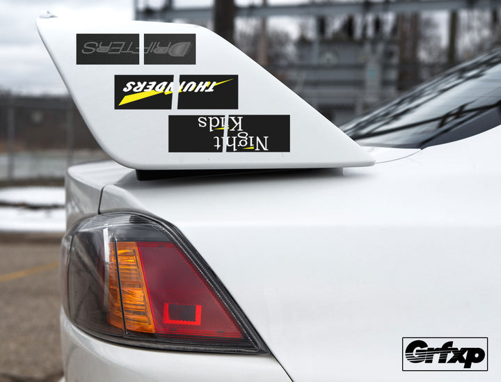 Initial D AE86 Night Kids Decal Sticker - Die-Cut For Car Window Laptop