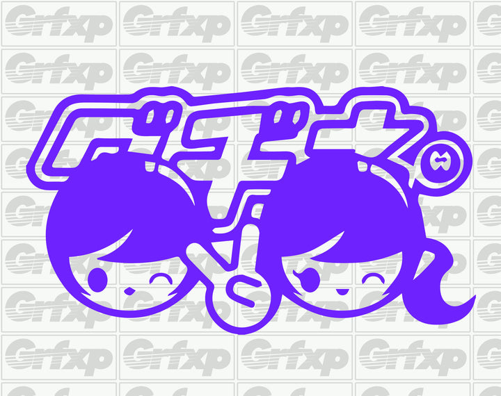 Manga Couple Sticker