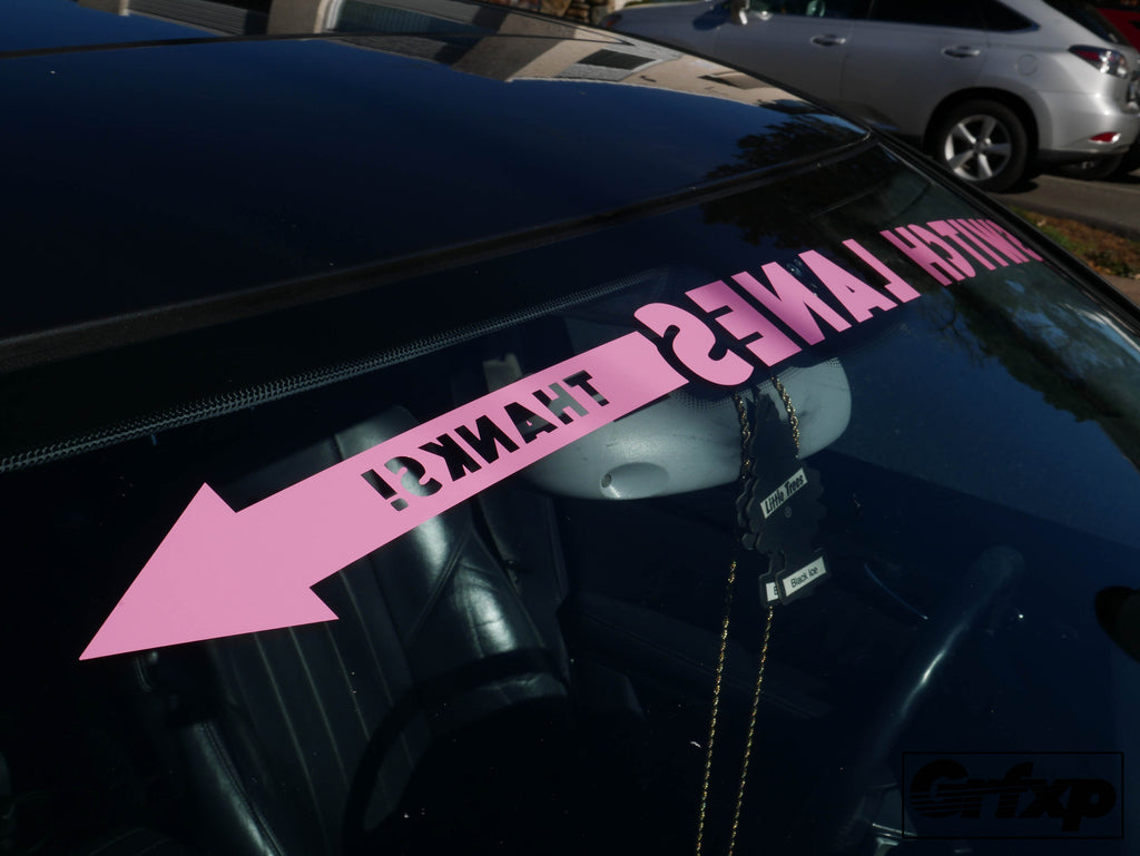Switch Lanes Window Banner – Grafixpressions