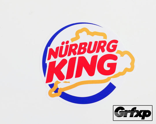 NurburgKing (Burger King Parody) Printed Sticker
