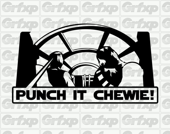 Punch It Chewie Sticker