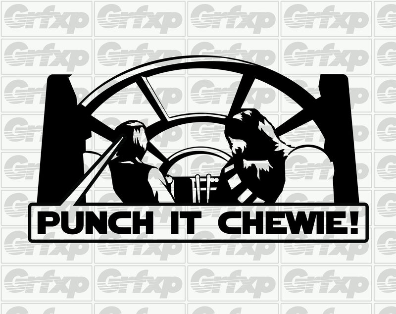 Punch It Chewie Sticker Grafixpressions