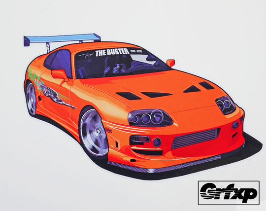 Never Forget the Buster Supra (Donation) Printed Sticker