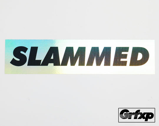 SLAMMED Oil Slick Printed Sticker