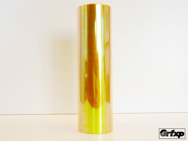 Yellow Alien Eyes "Neochrome" Vinyl Wrapping Film (by the foot)
