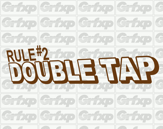 Zombieland Rule #2 - Double Tap Sticker